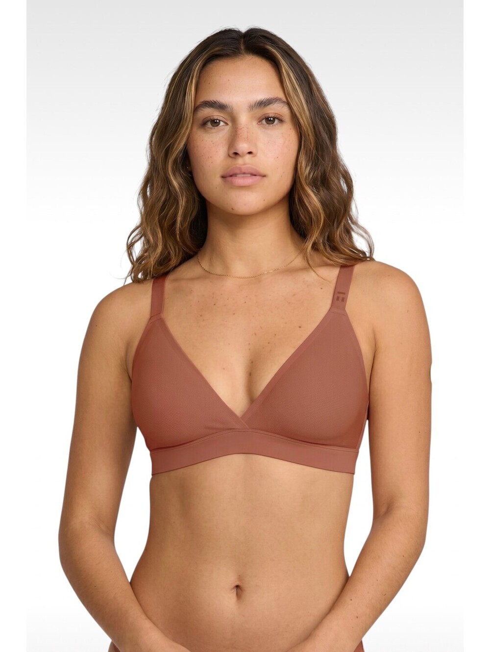 Tommy John Air Triangle Bralette Terracotta Size M Soft Wireless Lounge Bra EUC